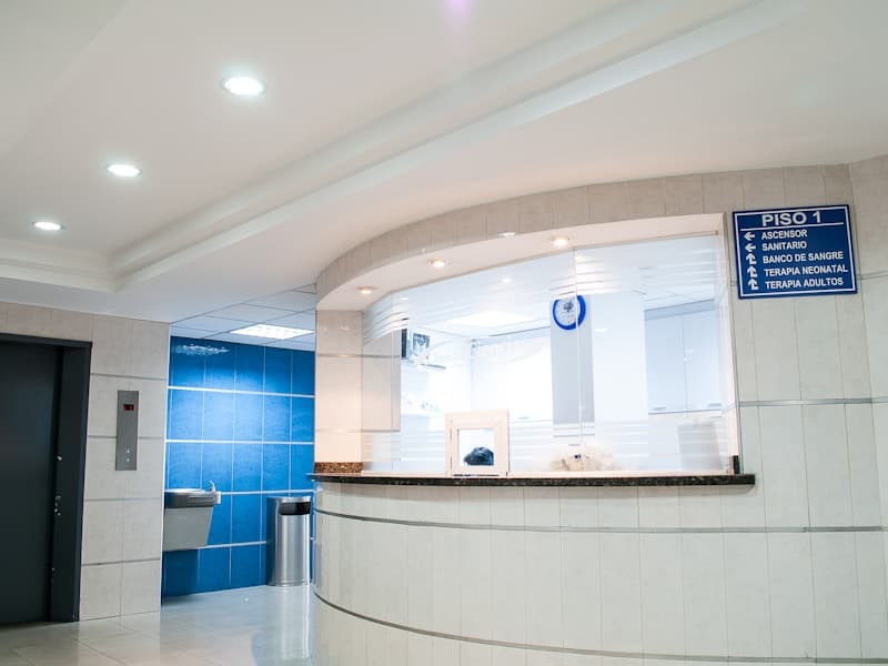 Modern hospital interior